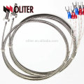 SUS304 SUS316 flexible cable rtd shielded wire bolt thermal resistance manufacturer pt100 temperature sensor